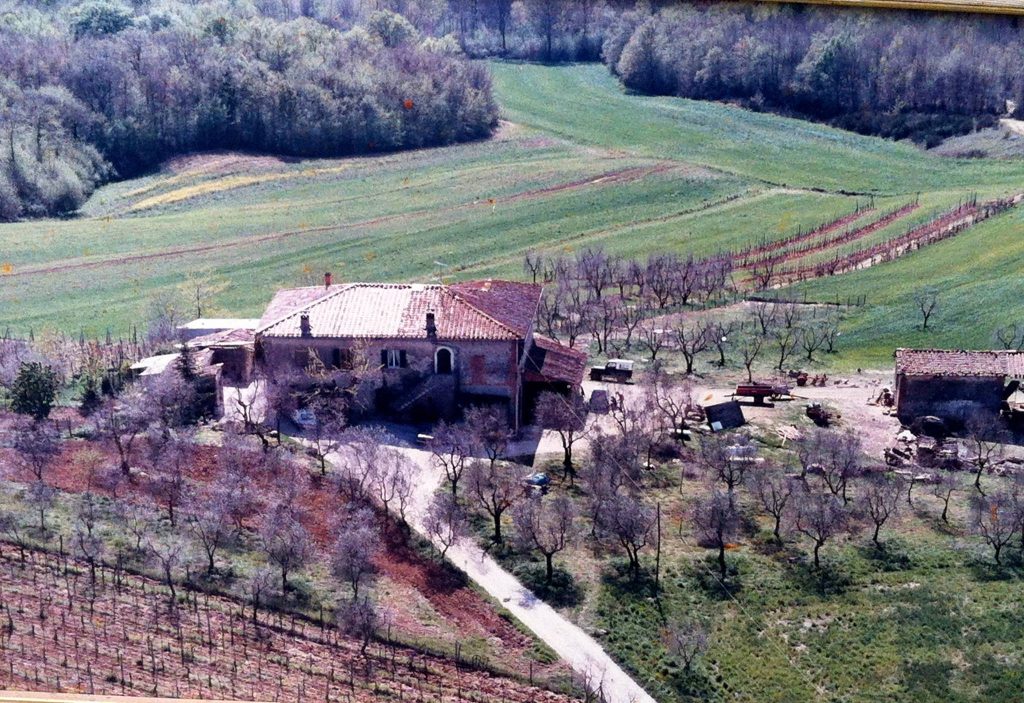 Foto aerea della fattoria